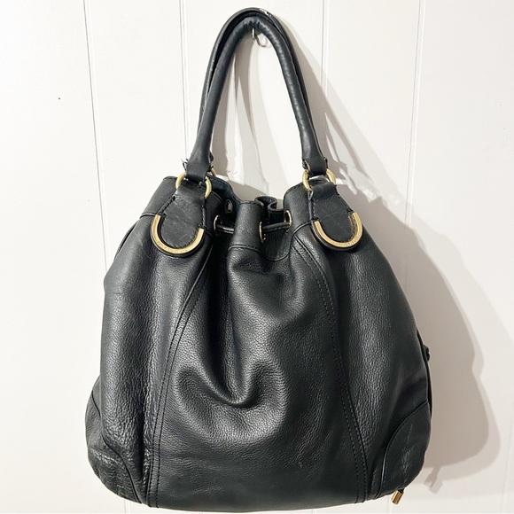 JUICY COUTURE Black Leather Sachel Handbag - Picture 2 of 6